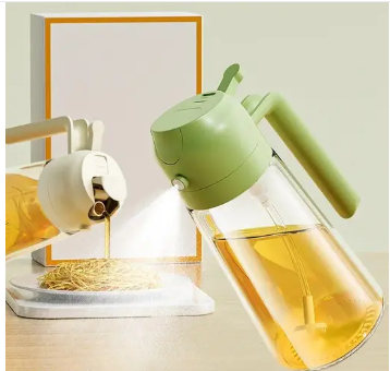 2-in-1 Oil Spray Bottle – Cook Healthier, Waste Less!