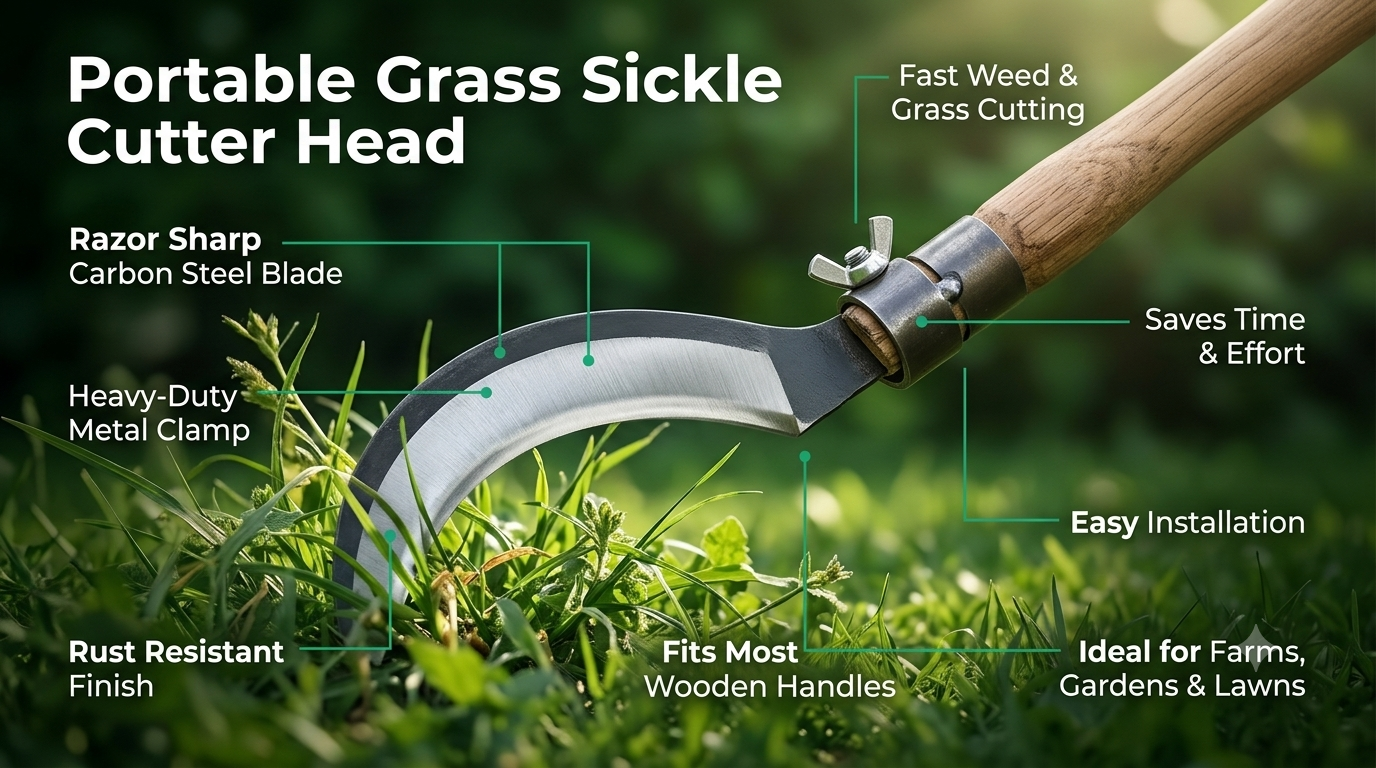 Portable Grass Sickle Cutter Head